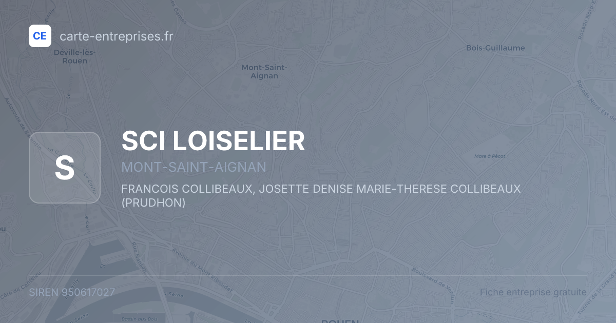 SCI LOISELIER — 950617027 — fiche entreprise