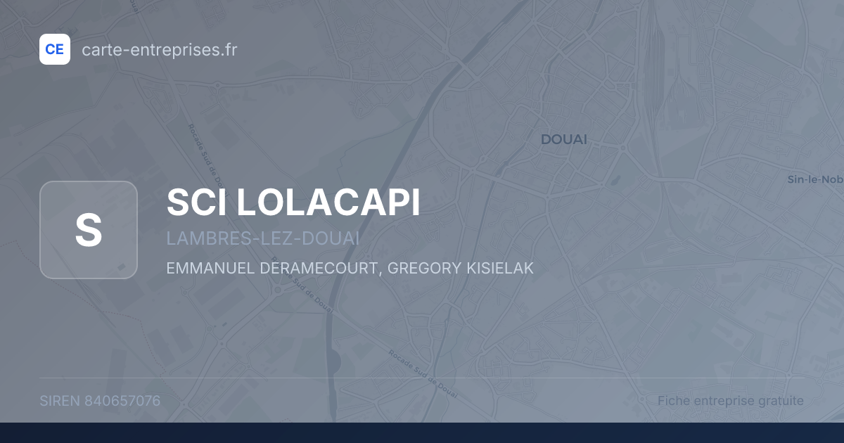 SCI LOLACAPI — 840657076 — fiche entreprise