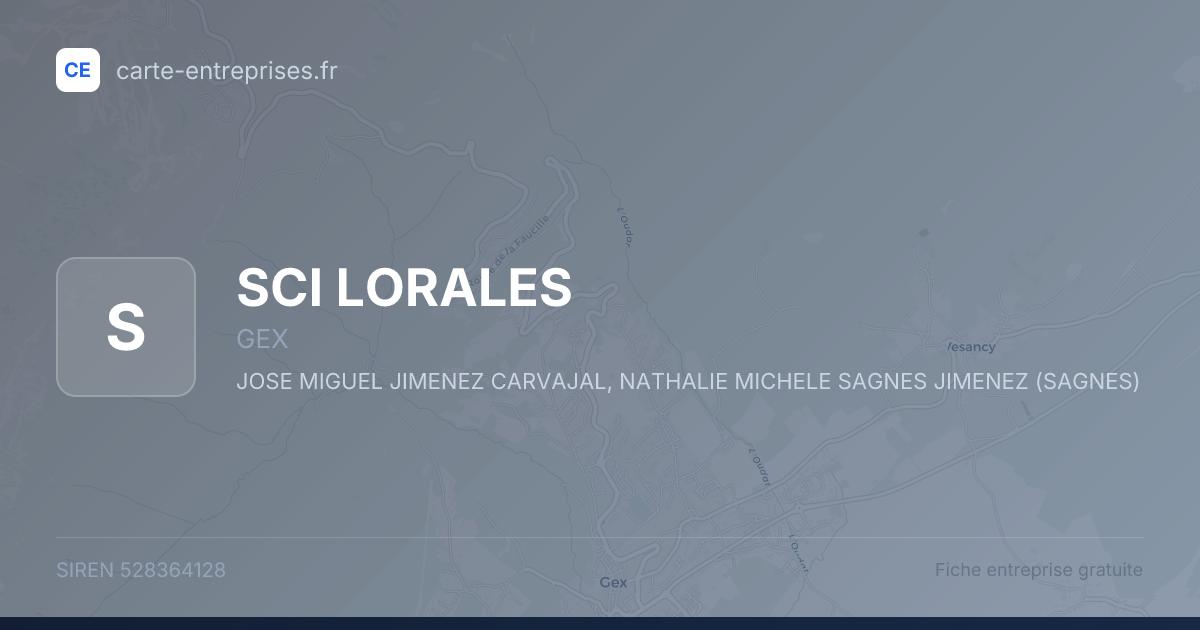 SCI LORALES — 528364128 — fiche entreprise