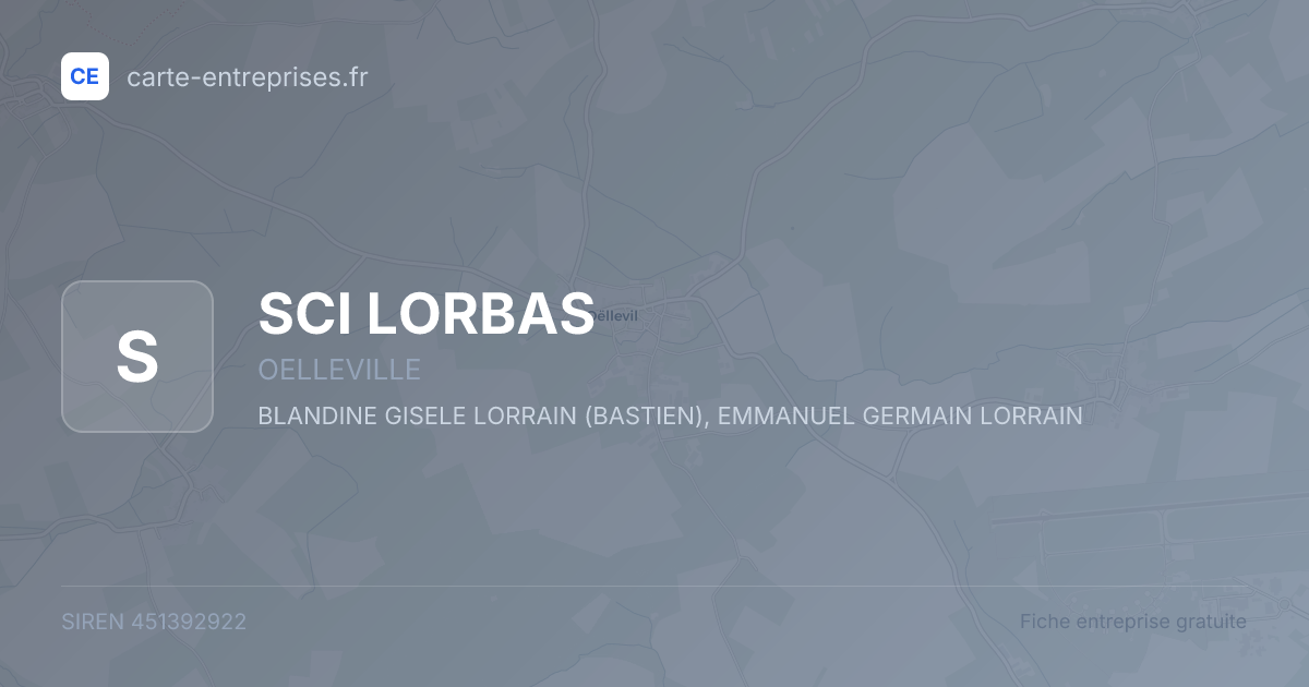 SCI LORBAS — 451392922 — fiche entreprise