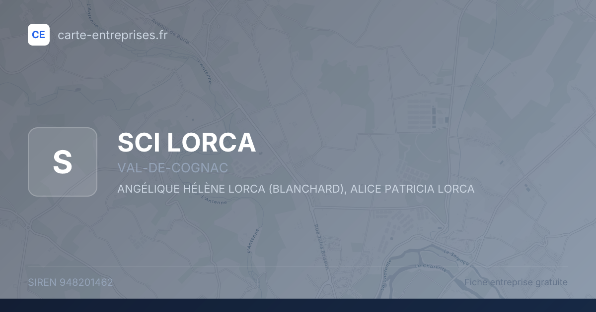 SCI LORCA — 948201462 — fiche entreprise