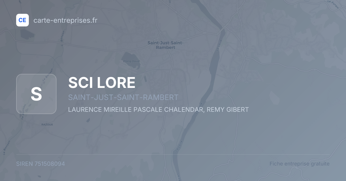 SCI LORE — 751508094 — fiche entreprise