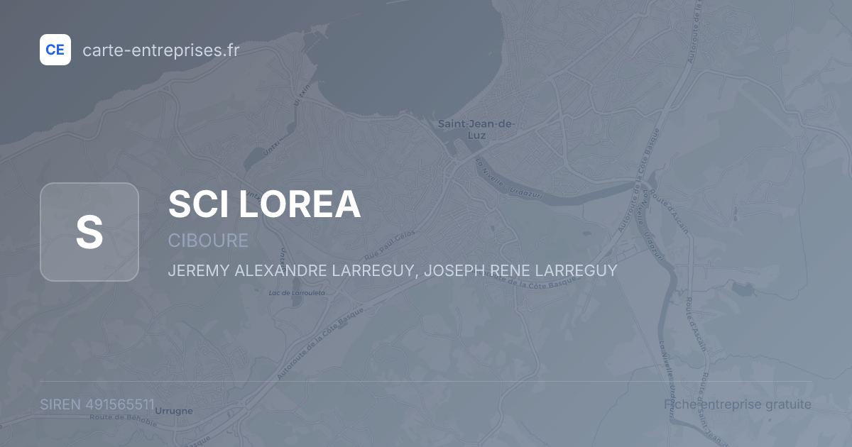 SCI LOREA — 491565511 — fiche entreprise