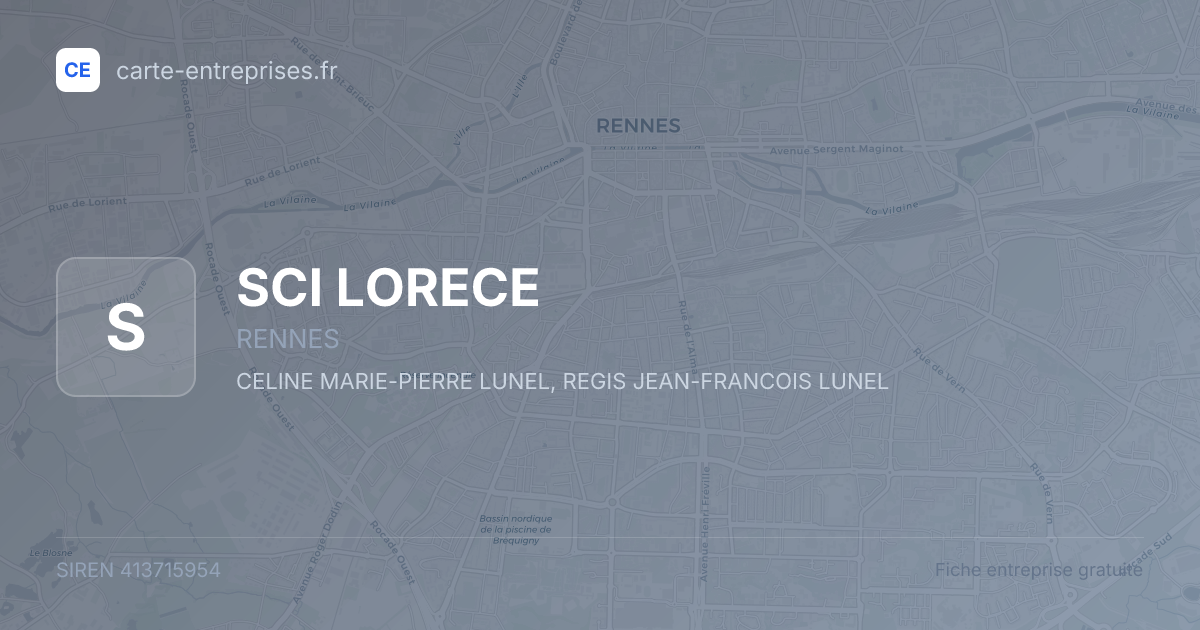 SCI LORECE — 413715954 — fiche entreprise