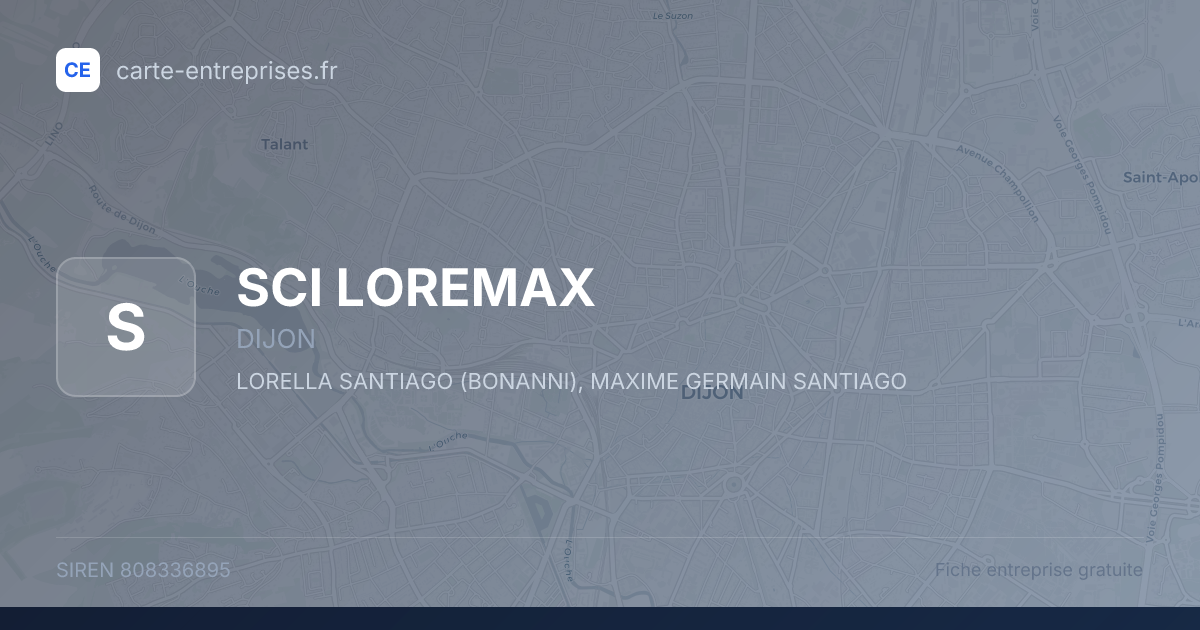 SCI LOREMAX — 808336895 — fiche entreprise