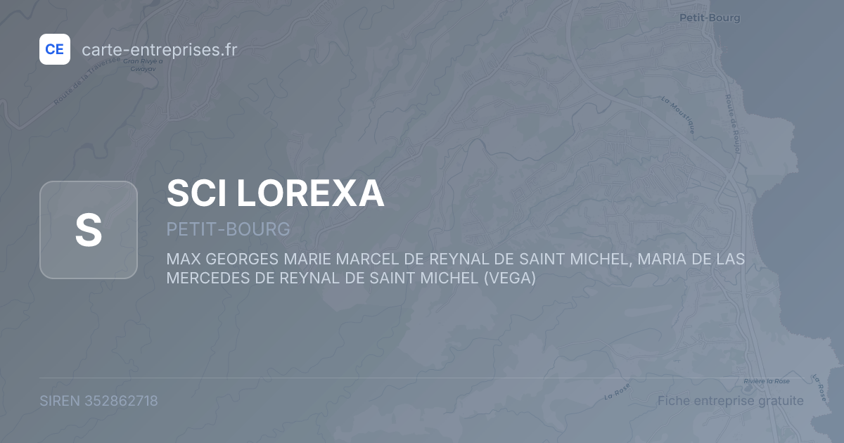 SCI LOREXA — 352862718 — fiche entreprise