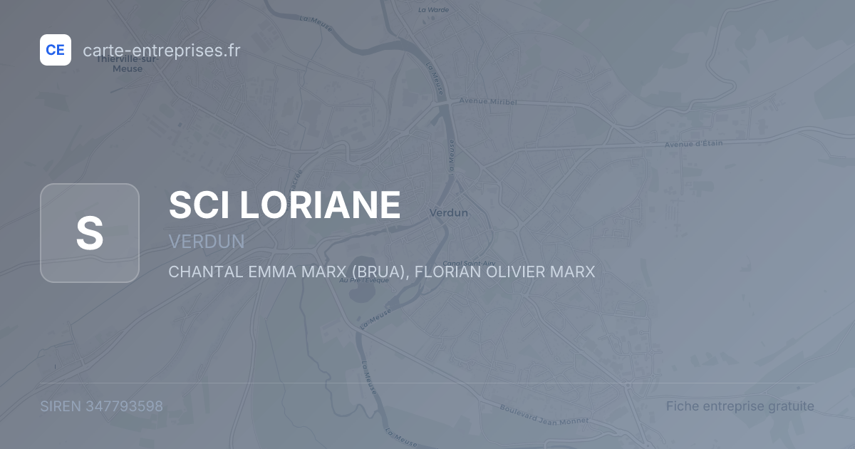 SCI LORIANE — 347793598 — fiche entreprise
