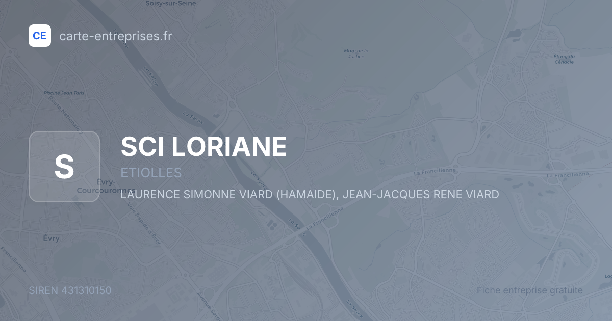 SCI LORIANE — 431310150 — fiche entreprise