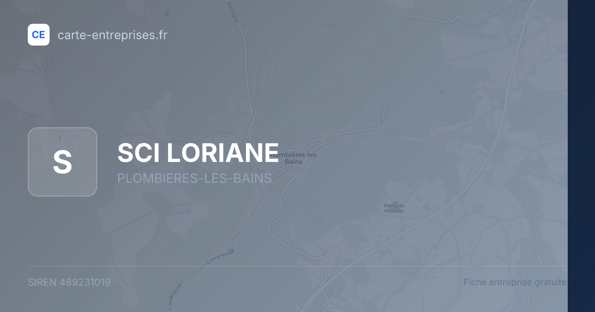 SCI LORIANE — 489231019 — fiche entreprise
