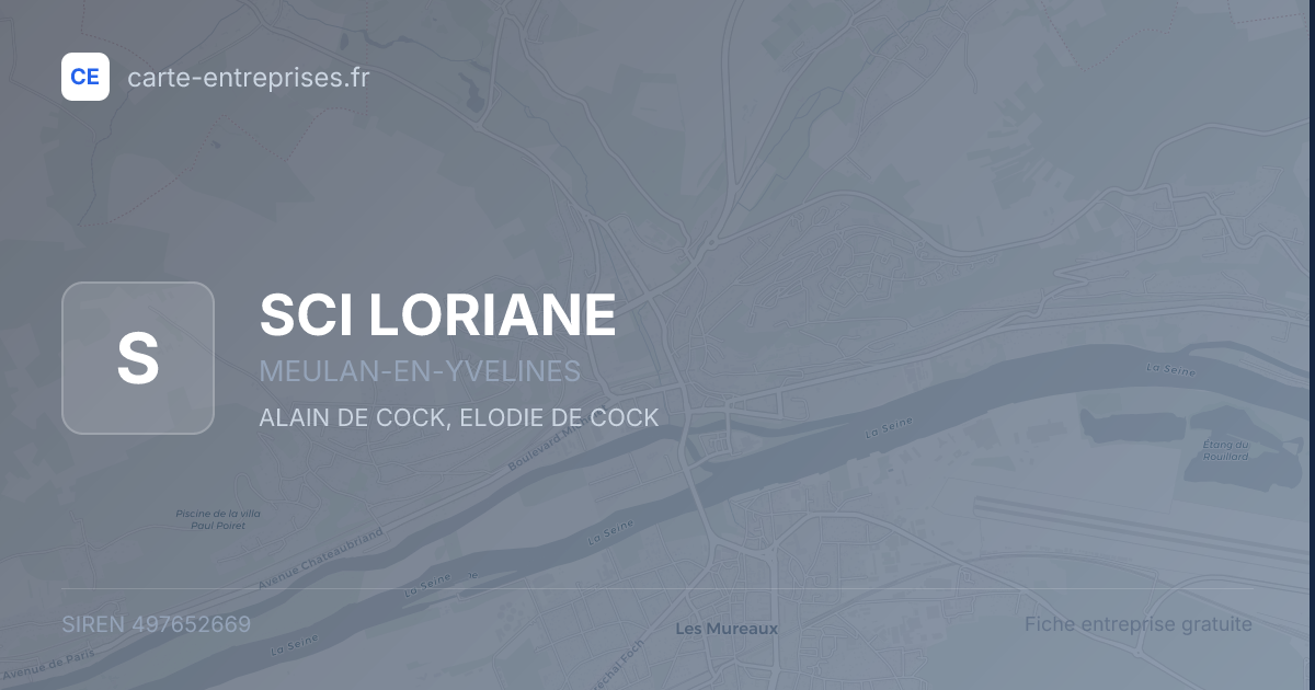 SCI LORIANE — 497652669 — fiche entreprise