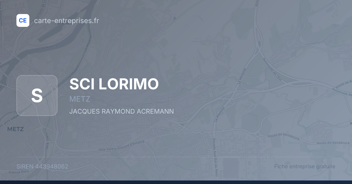 SCI LORIMO — 443948062 — fiche entreprise