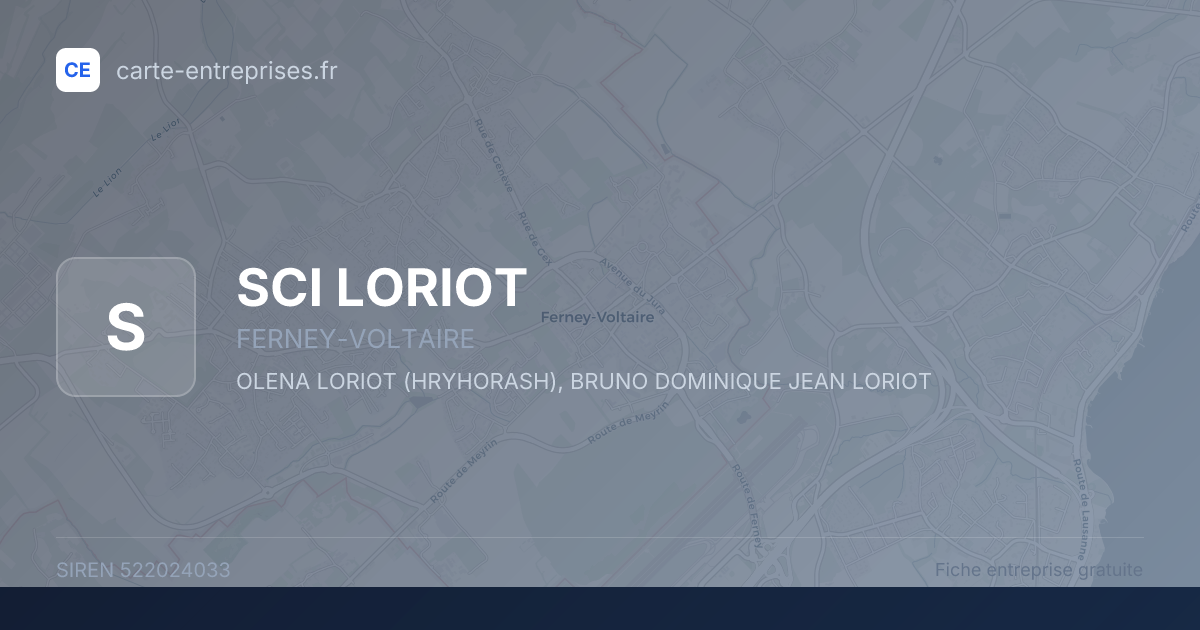 SCI LORIOT — 522024033 — fiche entreprise