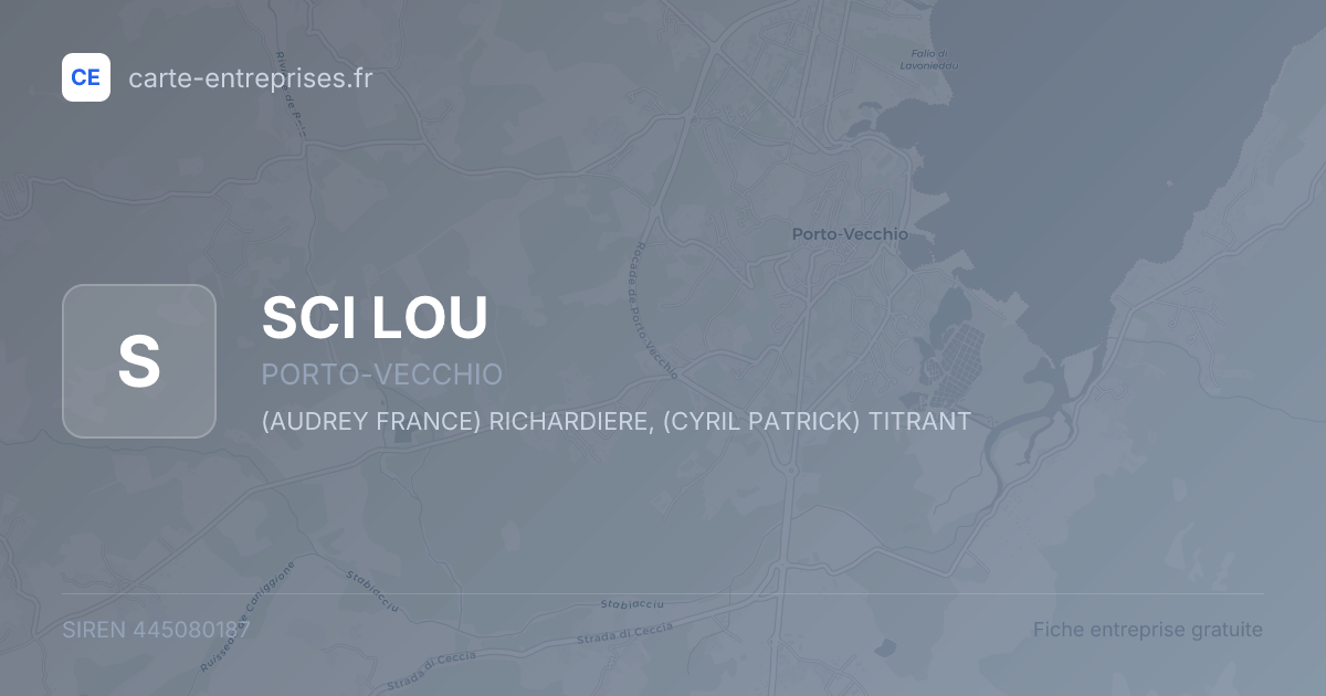 SCI LOU — 445080187 — fiche entreprise
