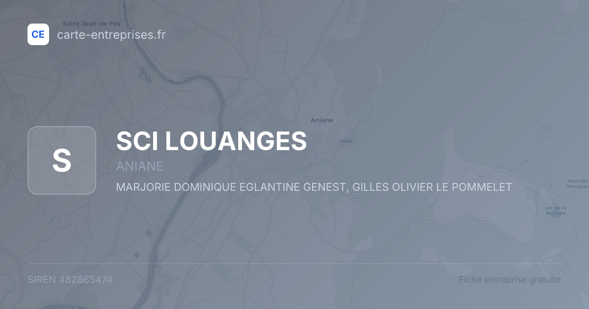 SCI LOUANGES — 482865474 — fiche entreprise
