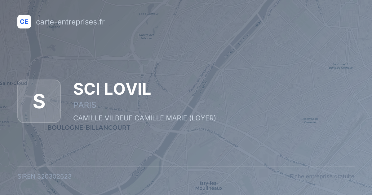 SCI LOVIL — 320302623 — fiche entreprise