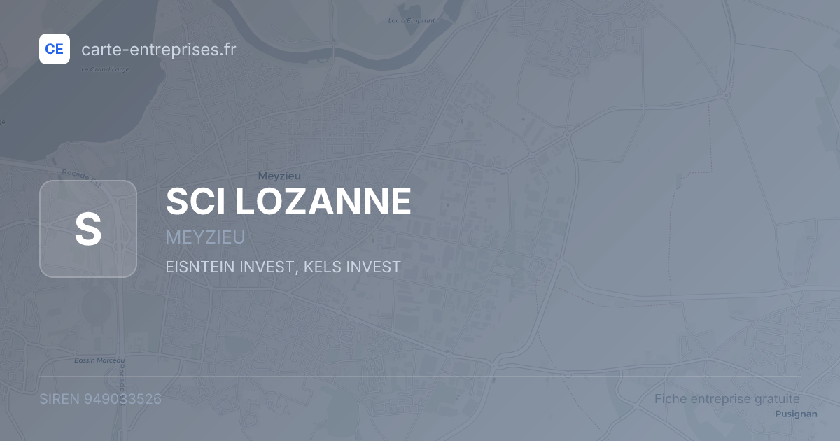 SCI LOZANNE — 949033526 — fiche entreprise