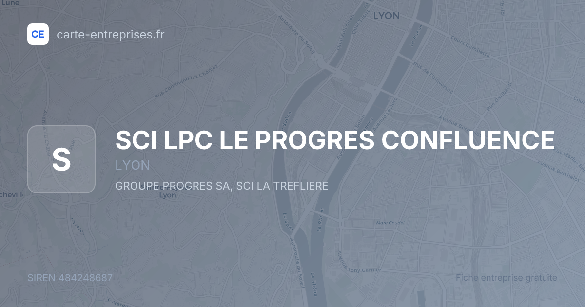SCI LPC LE PROGRES CONFLUENCE — 484248687 — fiche entreprise