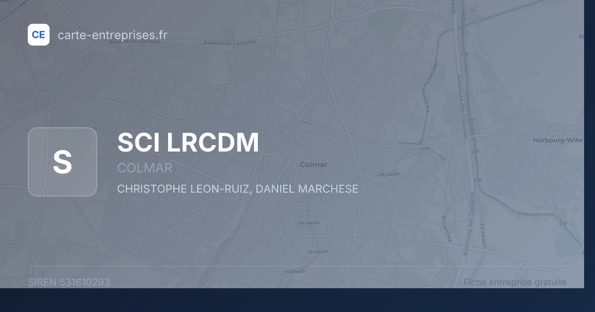 SCI LRCDM — 531610293 — fiche entreprise