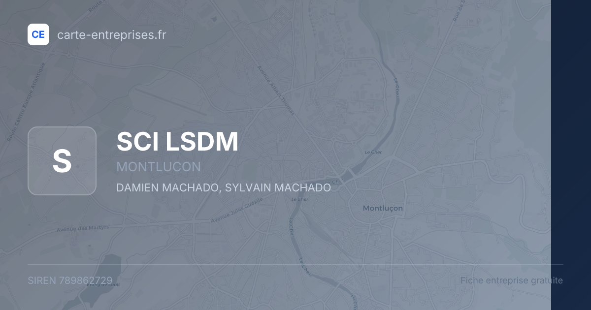 SCI LSDM — 789862729 — fiche entreprise