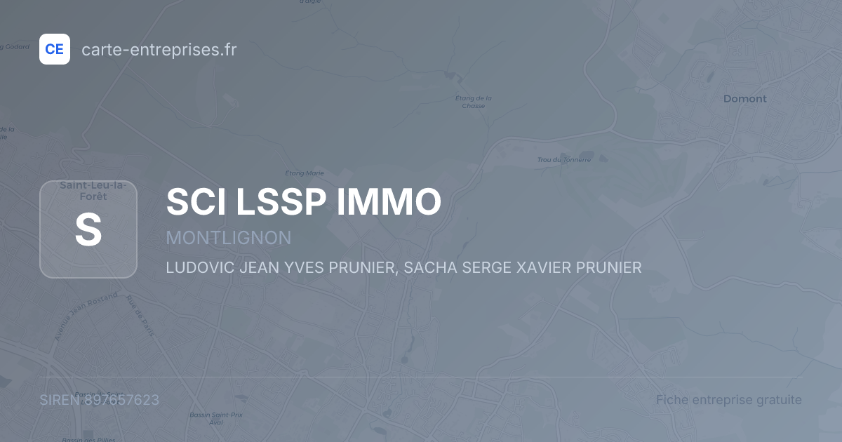 SCI LSSP IMMO — 897657623 — fiche entreprise