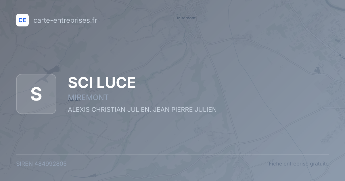 SCI LUCE — 484992805 — fiche entreprise