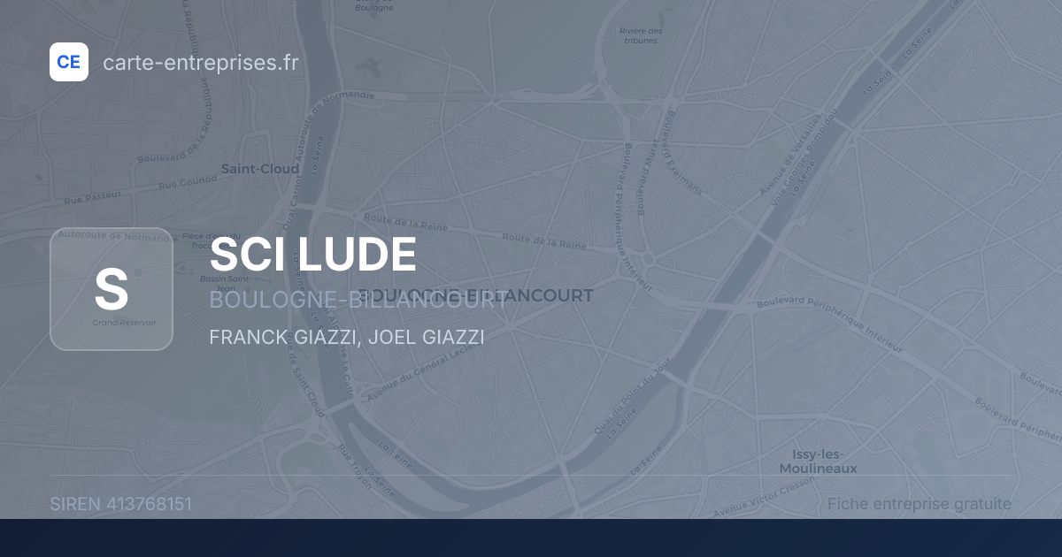 SCI LUDE — 413768151 — fiche entreprise