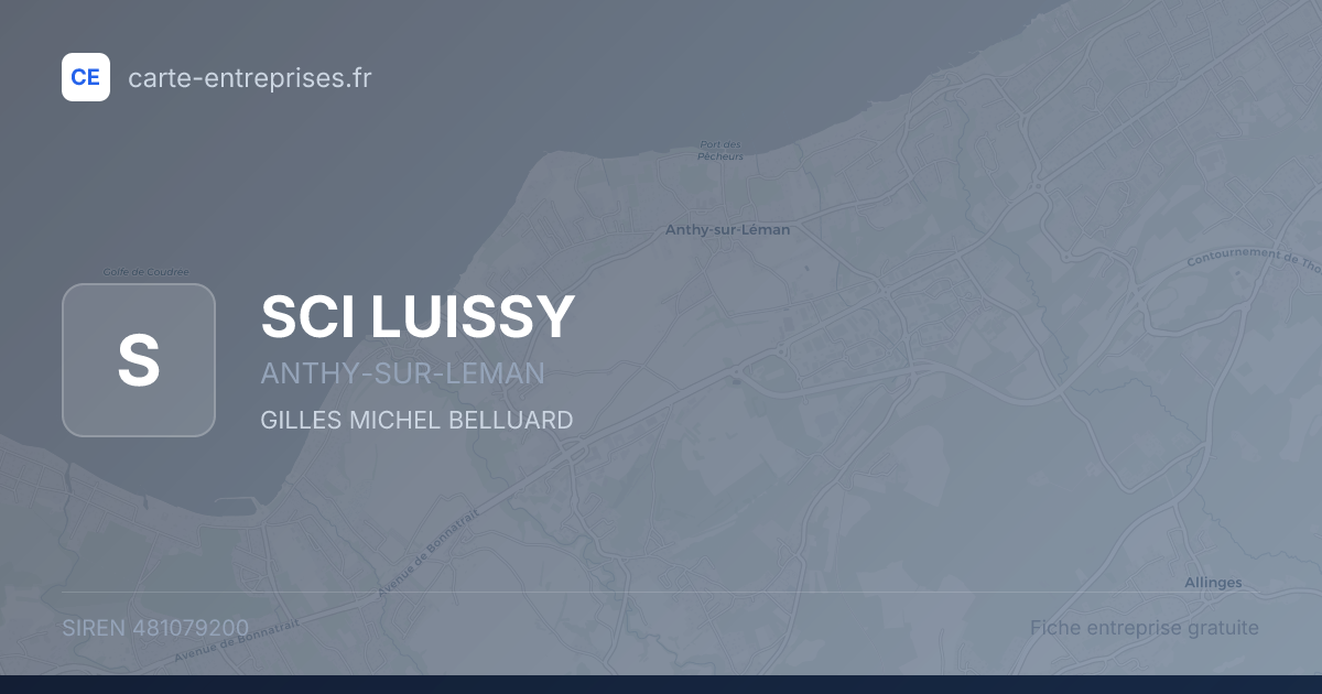 SCI LUISSY — 481079200 — fiche entreprise