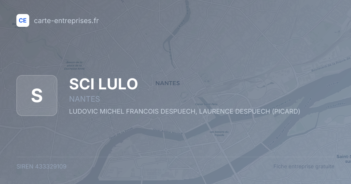 SCI LULO — 433329109 — fiche entreprise