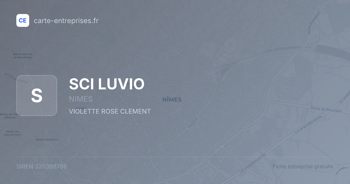 SCI LUVIO — 320388788 — fiche entreprise