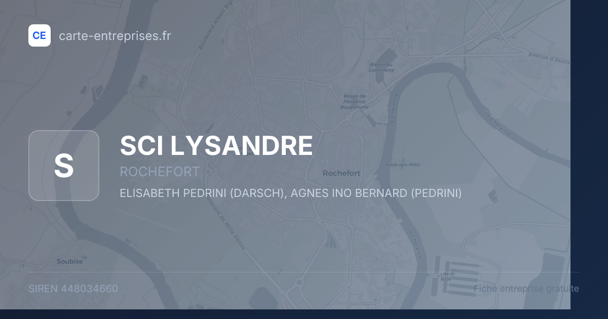 SCI LYSANDRE — 448034660 — fiche entreprise