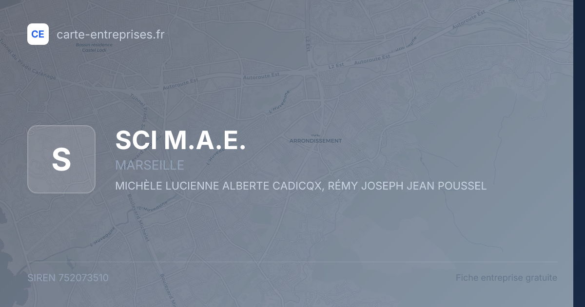 SCI M.A.E. — 752073510 — fiche entreprise