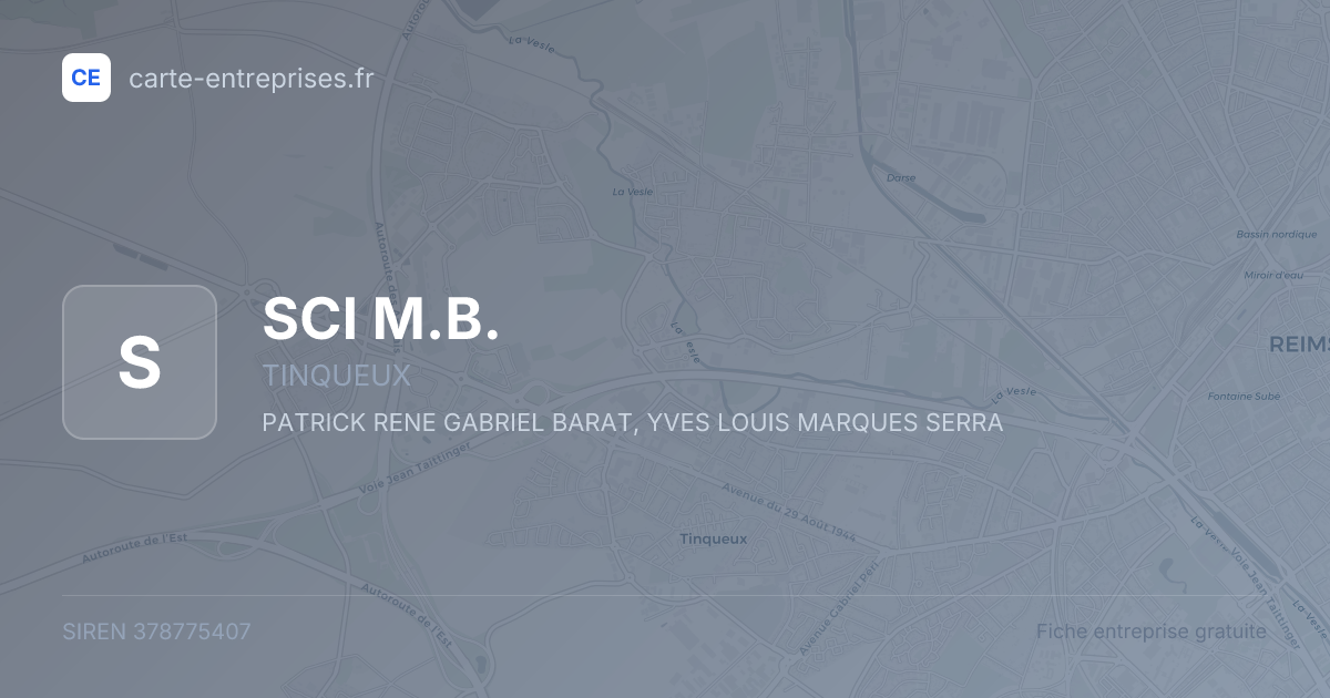 SCI M.B. — 378775407 — fiche entreprise