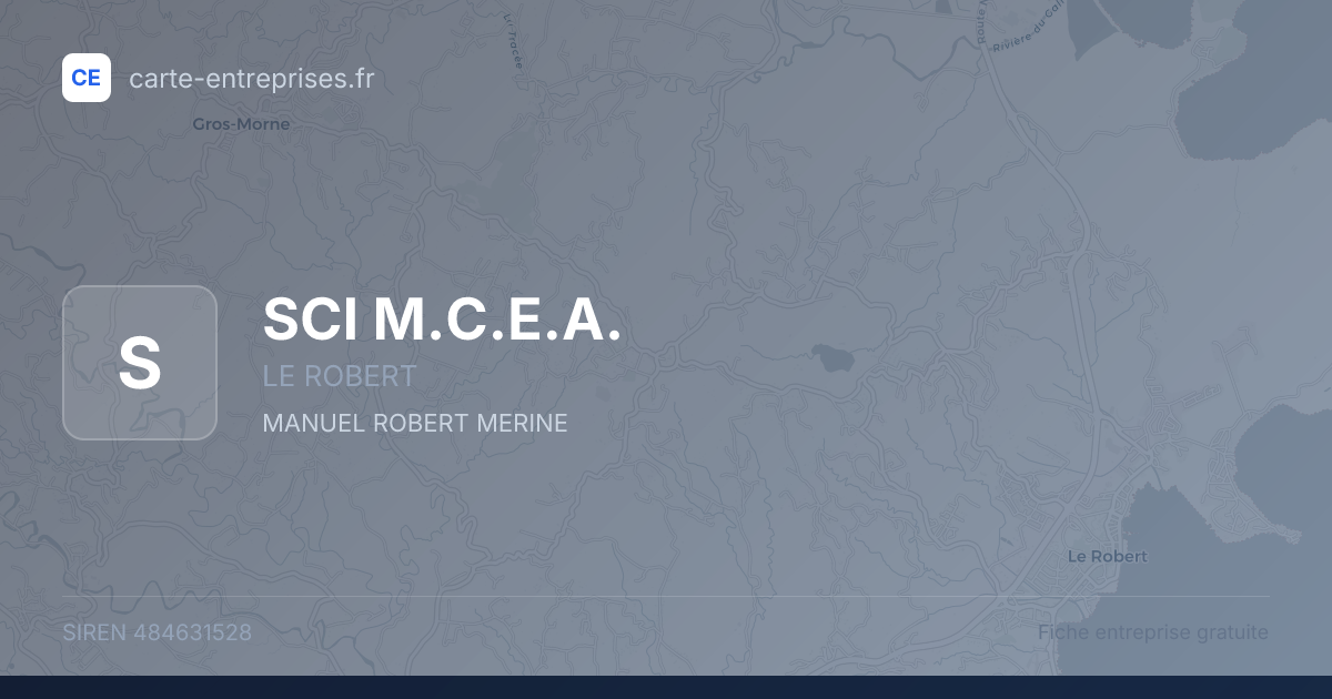 SCI M.C.E.A. — 484631528 — fiche entreprise