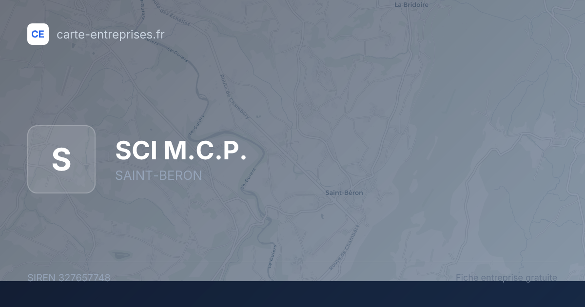 SCI M.C.P. — 327657748 — fiche entreprise