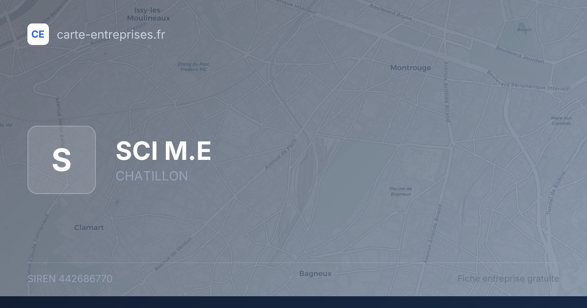 SCI M.E — 442686770 — fiche entreprise