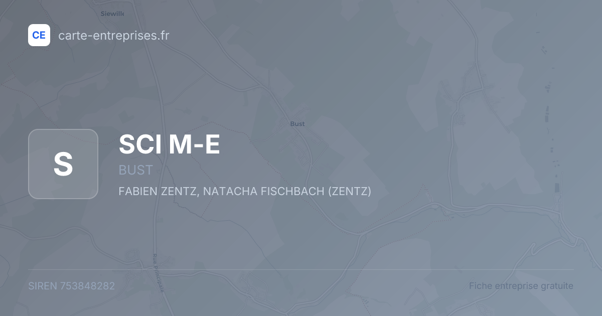 SCI M-E — 753848282 — fiche entreprise
