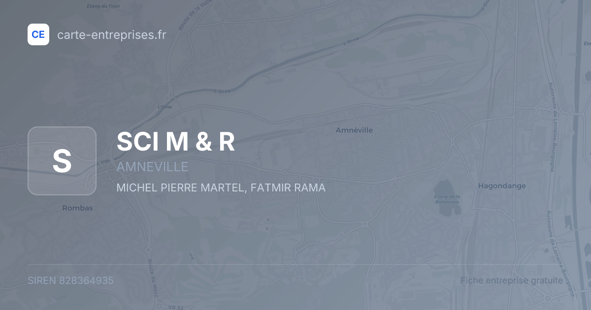 SCI M & R — 828364935 — fiche entreprise
