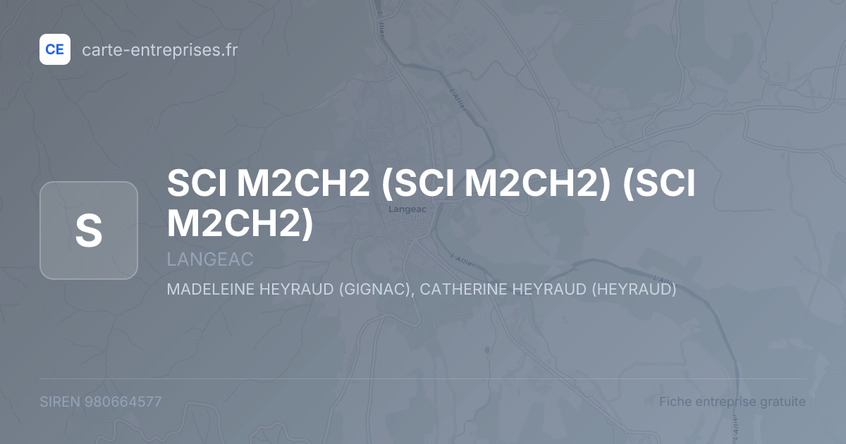 SCI M2CH2 (SCI M2CH2) (SCI M2CH2) — 980664577 — fiche entreprise