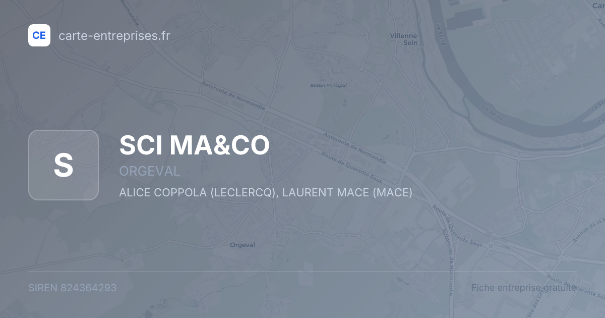 SCI MA&CO — 824364293 — fiche entreprise