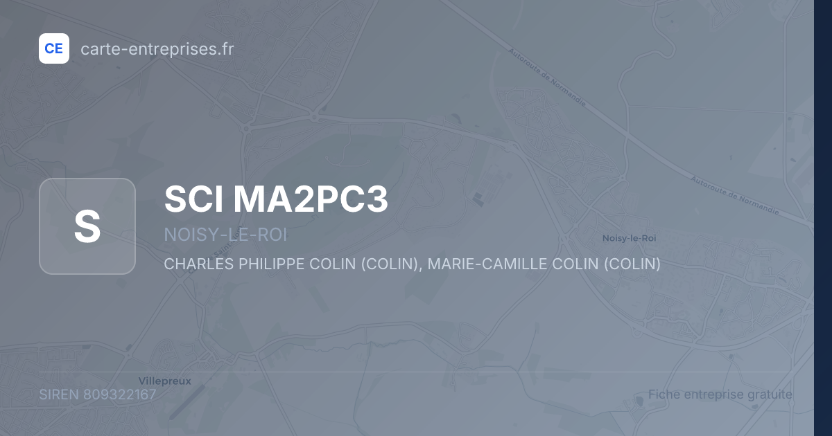 SCI MA2PC3 — 809322167 — fiche entreprise