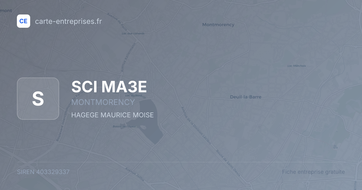 SCI MA3E — 403329337 — fiche entreprise