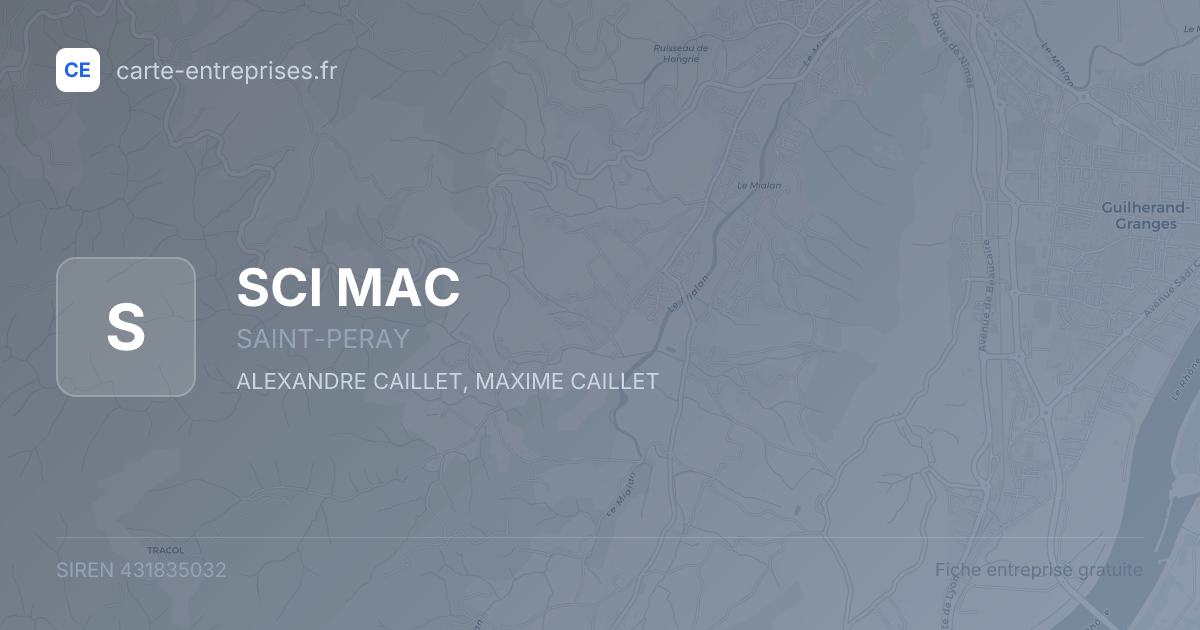 SCI MAC — 431835032 — fiche entreprise