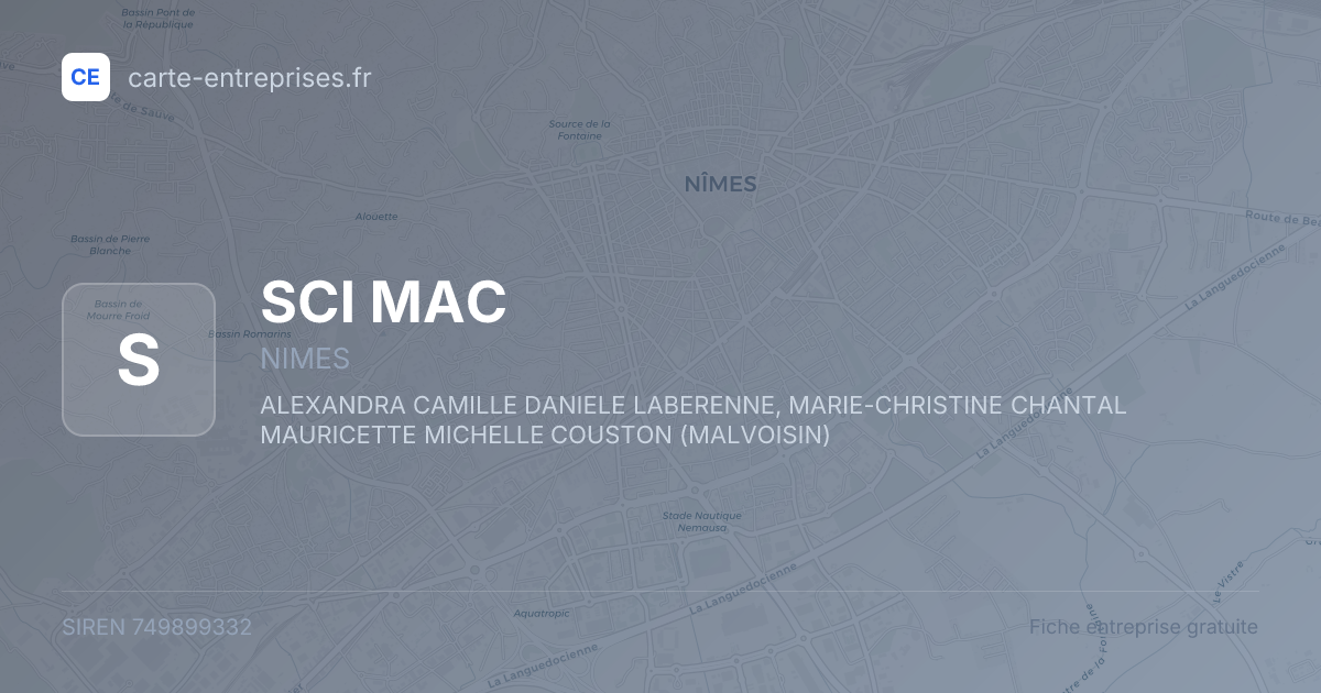 SCI MAC — 749899332 — fiche entreprise