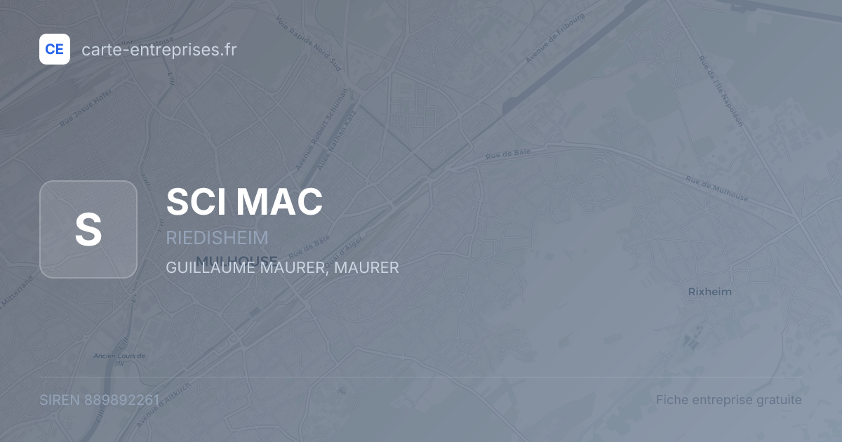SCI MAC — 889892261 — fiche entreprise