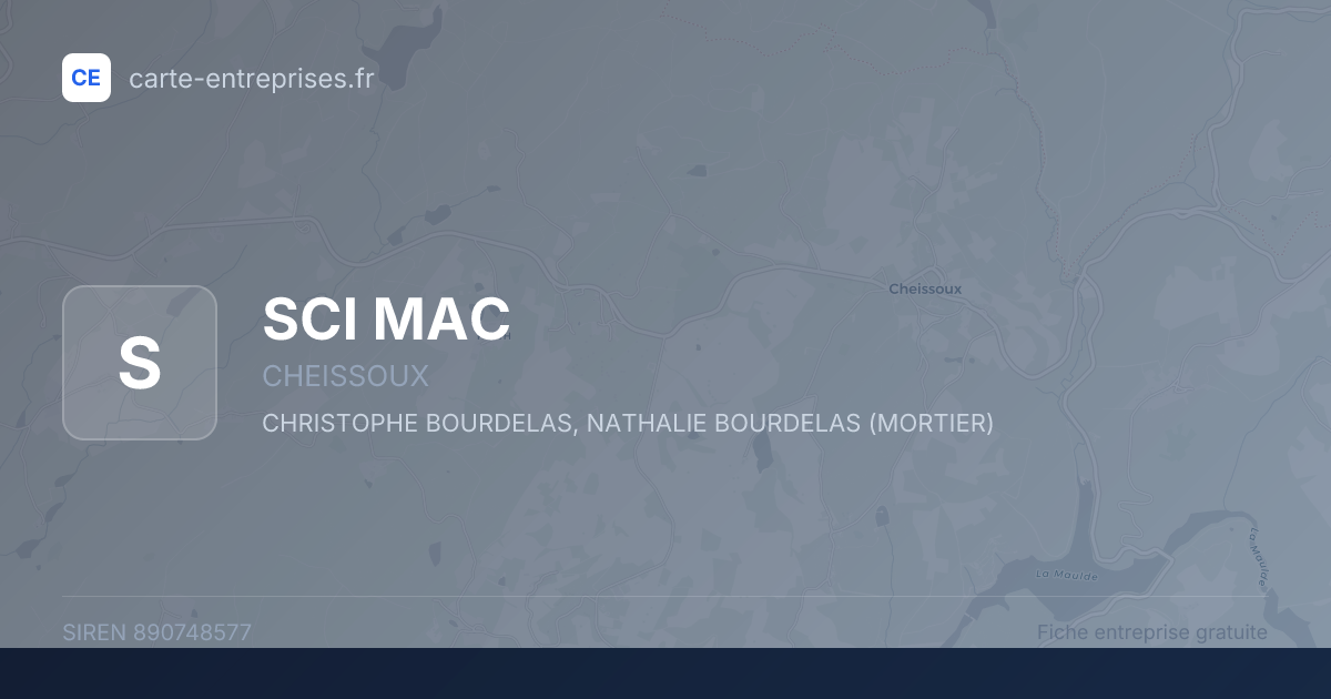 SCI MAC — 890748577 — fiche entreprise