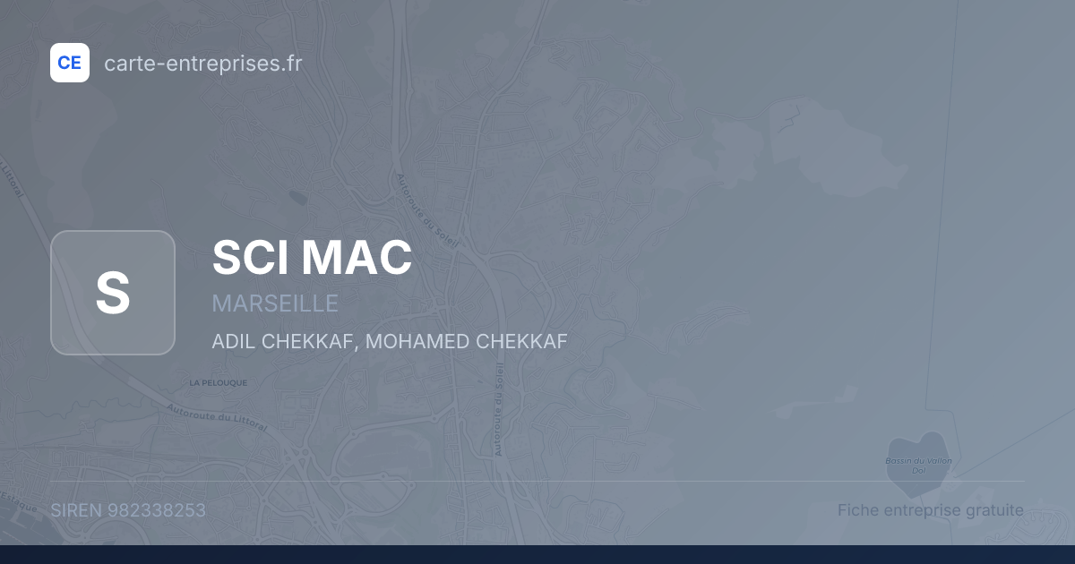 SCI MAC — 982338253 — fiche entreprise