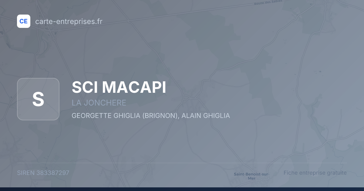 SCI MACAPI — 383387297 — fiche entreprise