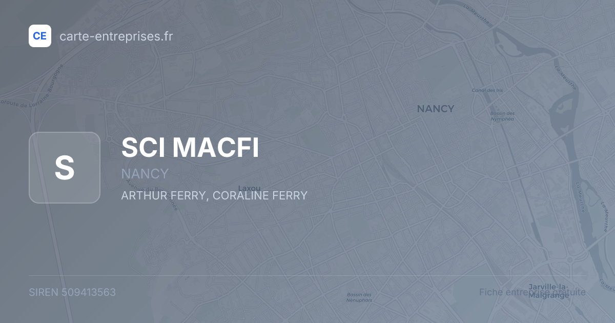 SCI MACFI — 509413563 — fiche entreprise