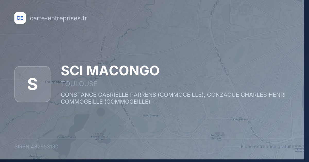 SCI MACONGO — 482953130 — fiche entreprise