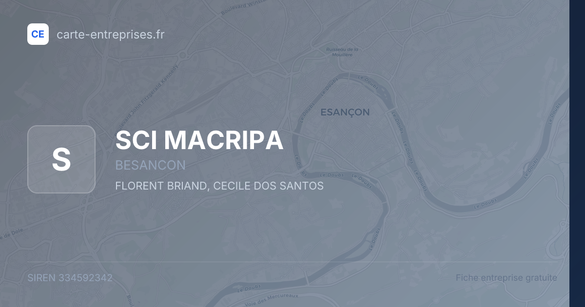 SCI MACRIPA — 334592342 — fiche entreprise